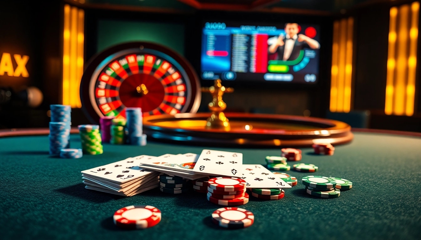 Experience the thrilling gameplay at say88 casino with vibrant poker tables and roulette excitement.