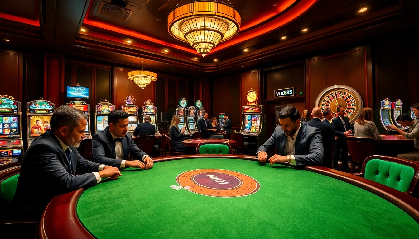 Experience high-stakes poker and vibrant slot machines at vu88.com for thrilling casino action.