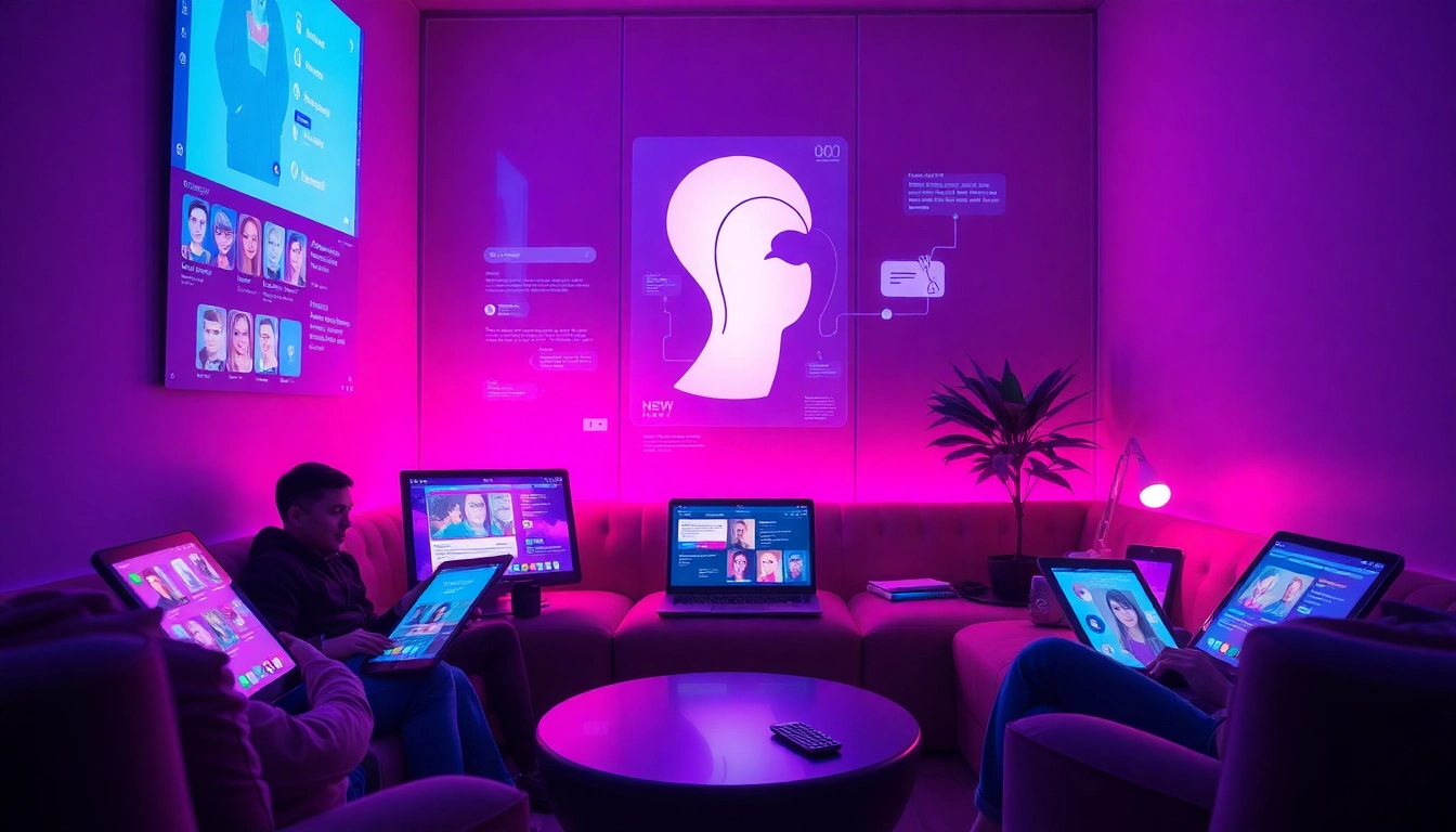 The best nsfw ai platforms showcased in a vibrant digital environment with engaging interactions and user-friendly interfaces.