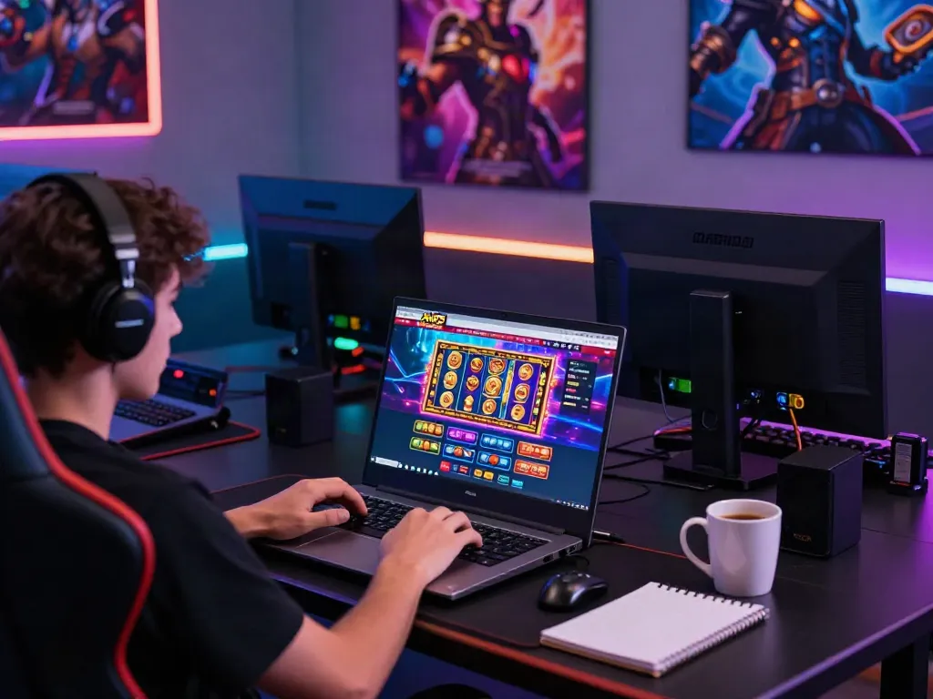 Player enjoying an immersive gaming experience on trang chủ da88 with colorful graphics.
