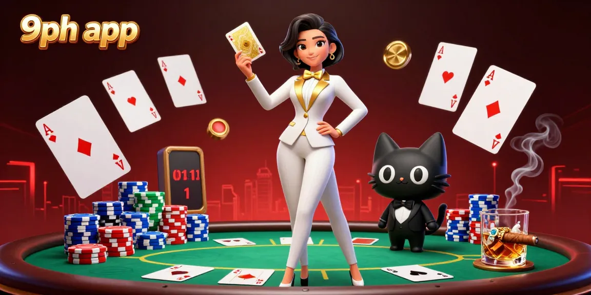 Experience the thrill of the 9ph app with a glamorous scene of mobile casino action.