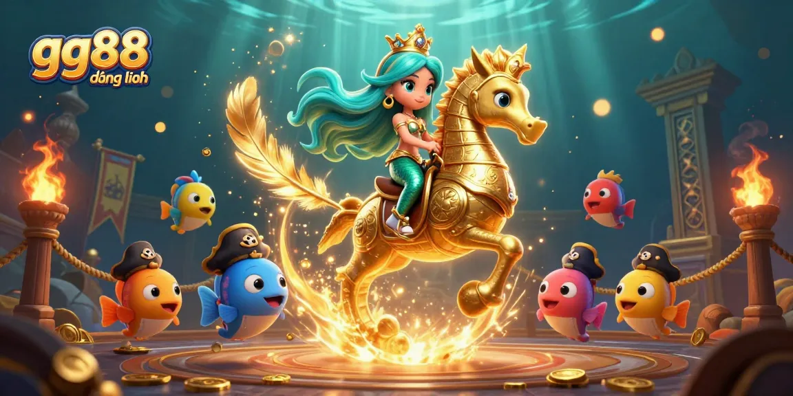 Experience the thrill of gg88 đăng nhập with a vibrant, animated underwater casino adventure.