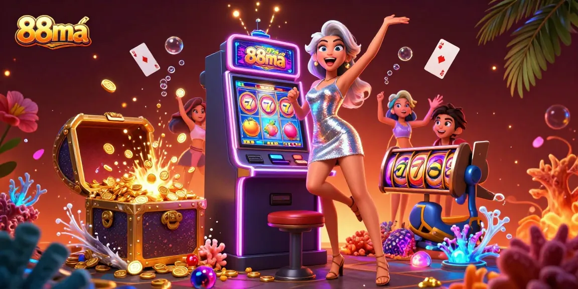 Experience thrilling jackpots at 88ma with vibrant celebrations and interactive slot elements!