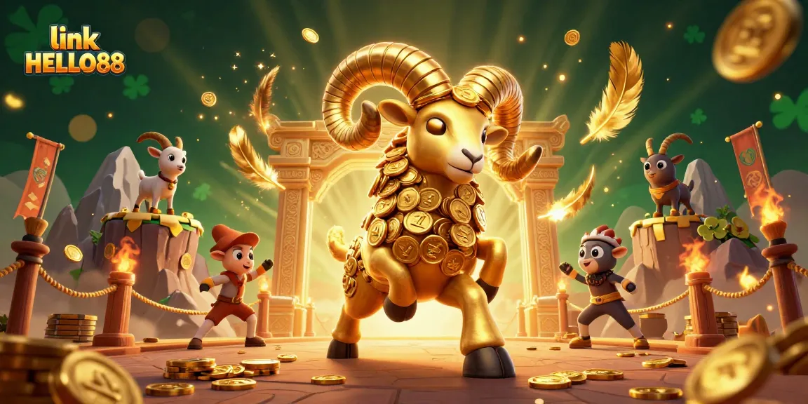 Spin and win at link HELLO88 with dynamic golden ram and rich casino elements!