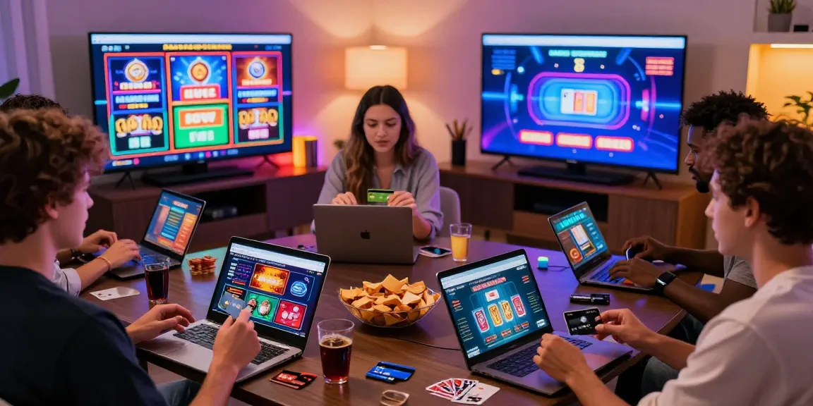 Players enjoying online games at credit card casinos, showcasing Visa and Mastercard usage, https://transact.org.uk for 2026 gaming.