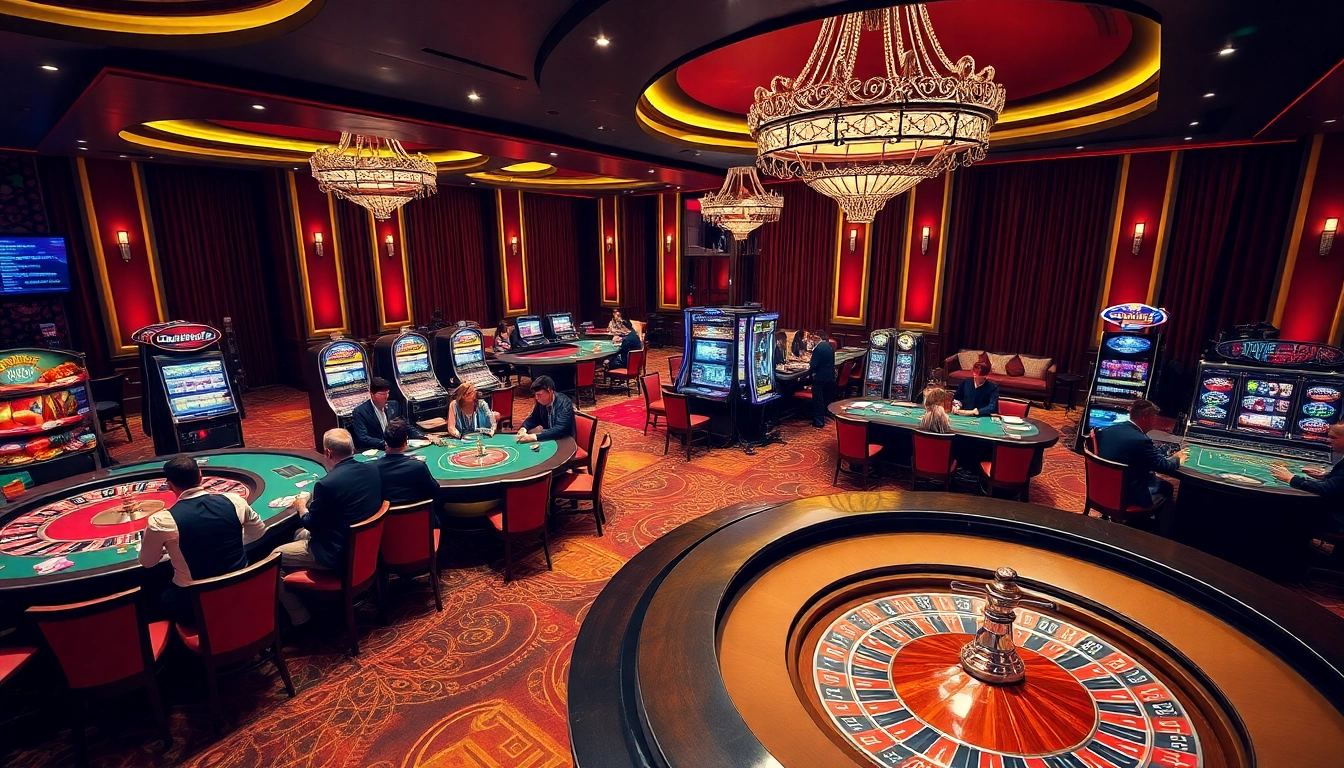 Experience thrilling gameplay at tg88 com, featuring luxury casino tables, poker chips, and an exciting atmosphere.