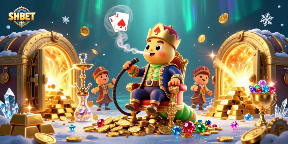 Engage with SHBET as the caterpillar master unveils poker magic in stunning casino art.