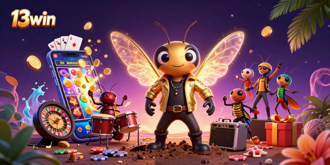 Experience exciting games at 13win with colorful slot elements and dynamic characters.