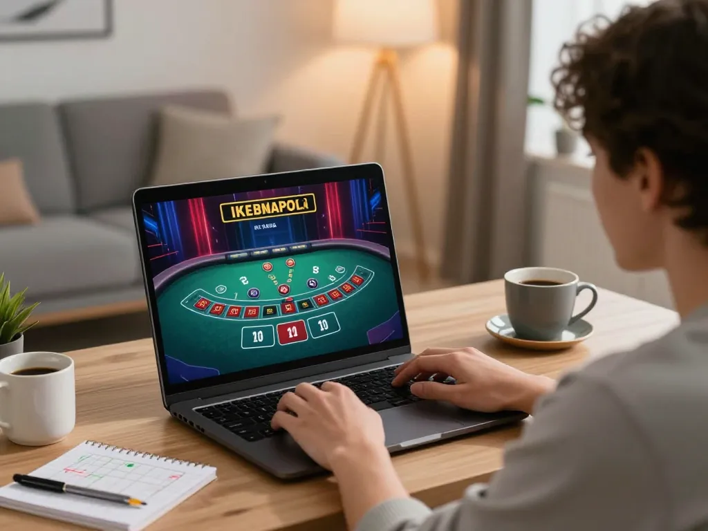 Player engaging in live dealer blackjack at fabet88z online casino, highlighting strategic gameplay.