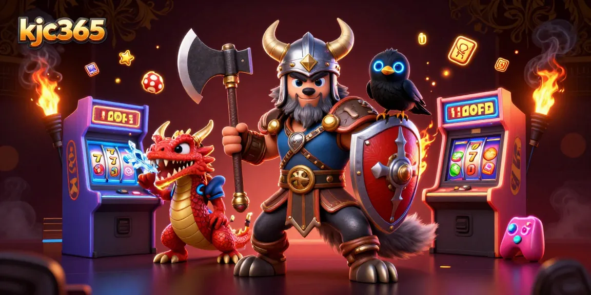 Experience immersive gaming with kjc365's dynamic 3D casino illustration featuring thrilling elements.