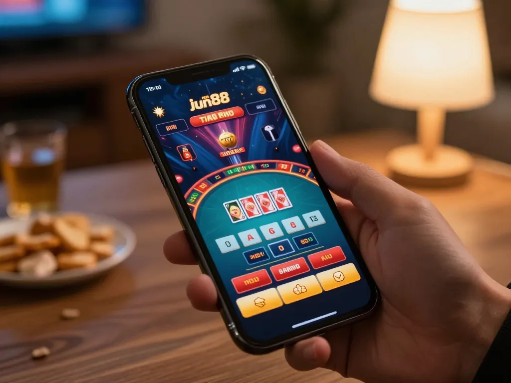 Engaging gaming experience on trang chủ jun88 mobile app showcasing live dealer gameplay.