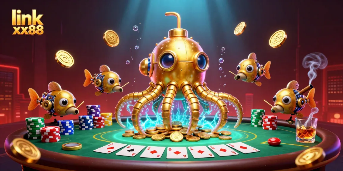 Join the thrill of gaming at link xx88 with a dynamic 3D underwater casino scene.