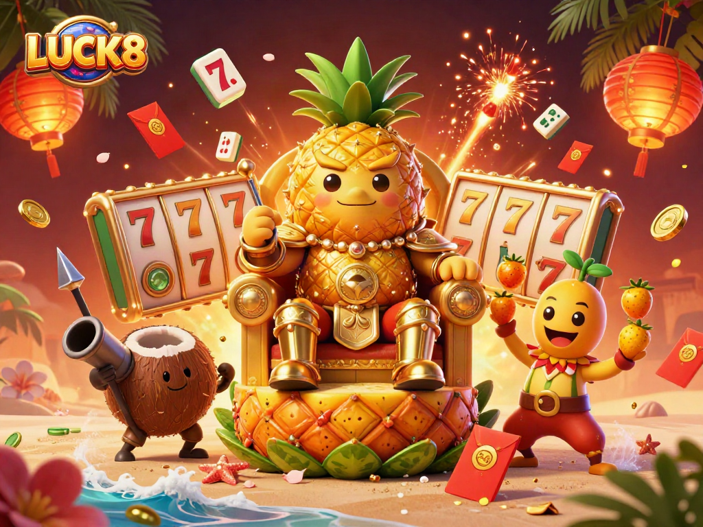 LUCK8 trải nghiệm trò chơi slot tại sòng bài biển với các biểu tượng và tiền thưởng chói lọi.