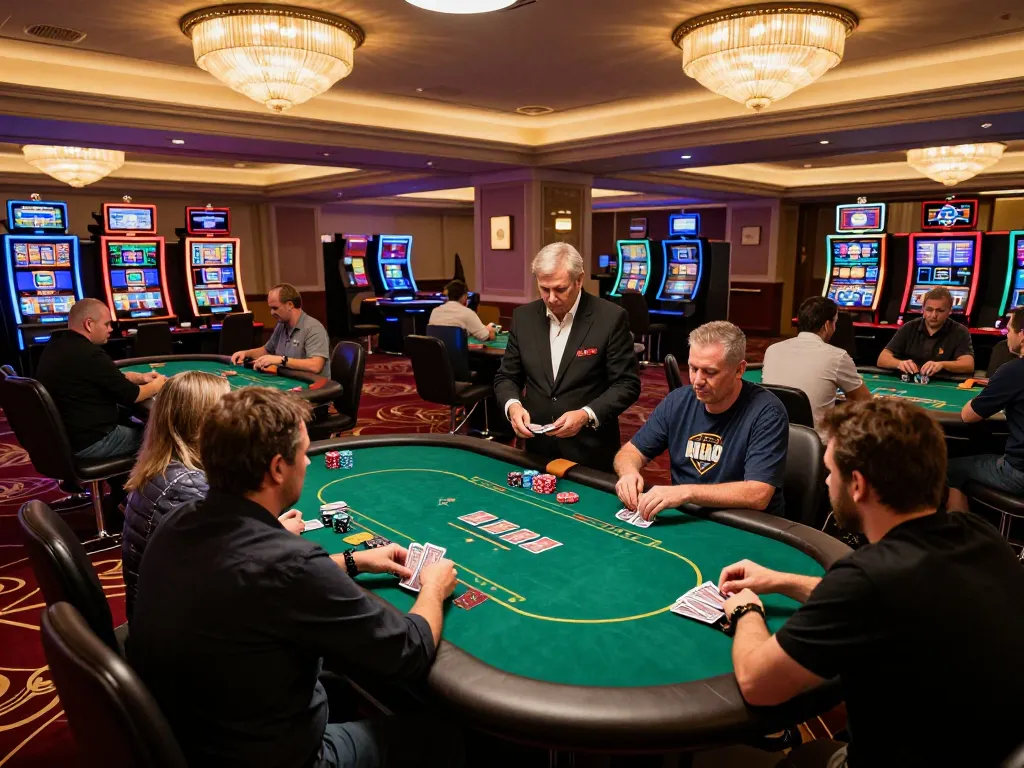 Players showing excitement at the poker tables during gameplay at 888NEW casino.