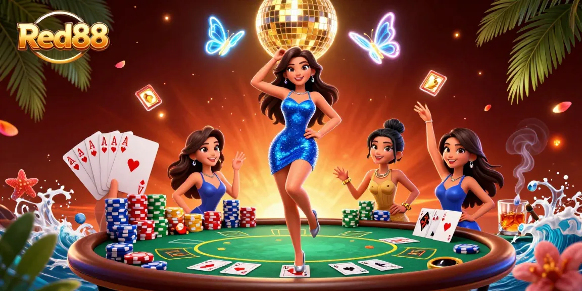 Experience thrilling gameplay at Red88 with vibrant casino visuals and dynamic gaming elements.