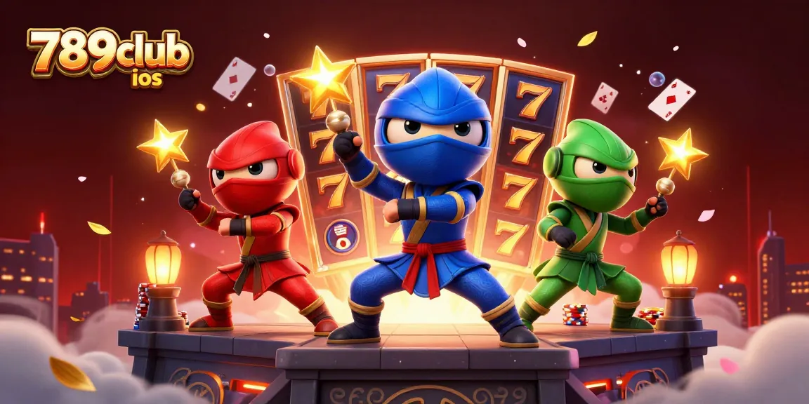 Play exciting games with 789club ios featuring vibrant animated chameleons and casino elements.