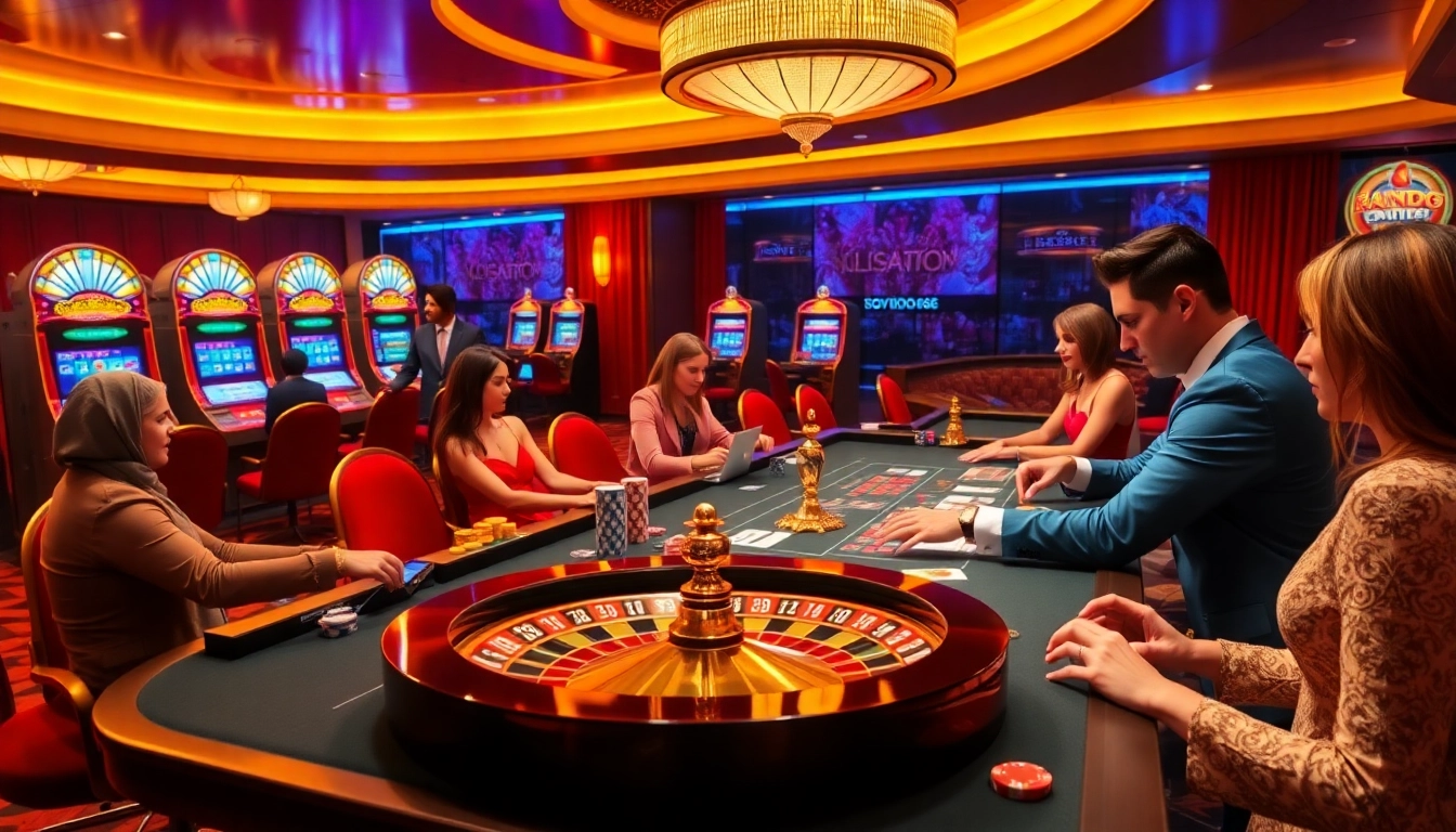 SODO66 showcases players at a vibrant casino table enjoying high-stakes gameplay.