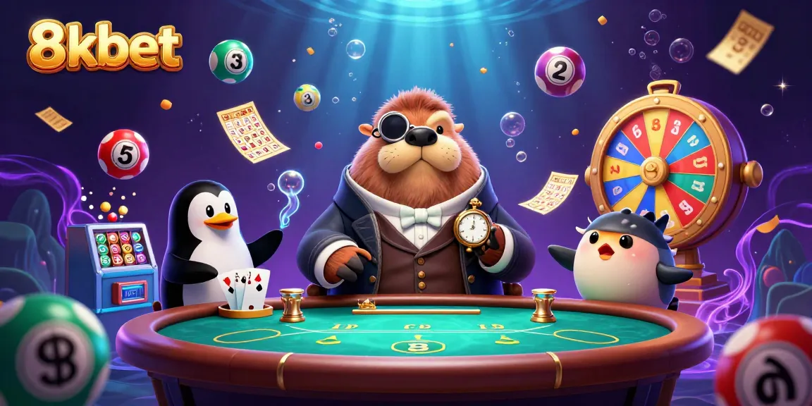 Engage in thrilling gameplay with 8xbet's vibrant casino scene featuring 3D characters and dynamic game elements.