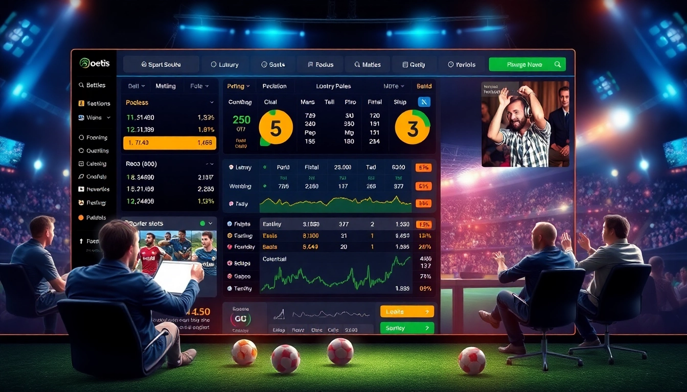 Lương Sơn TV bóng đá interface showcasing user-friendly betting tools and live match updates for an enhanced gambling experience.