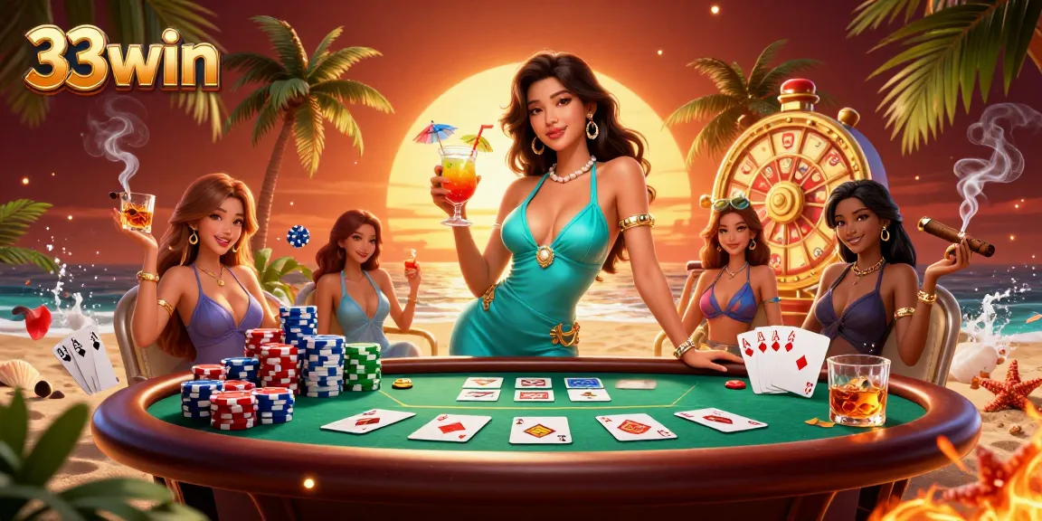 Experience thrilling gaming at 33win with stunning ambiance and diverse table games.