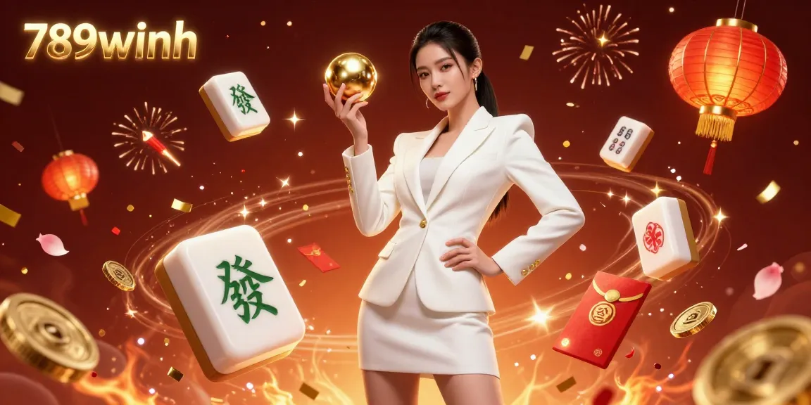 Experience thrilling casino action with 789winh as luxurious elements and festive confetti surround a confident player.