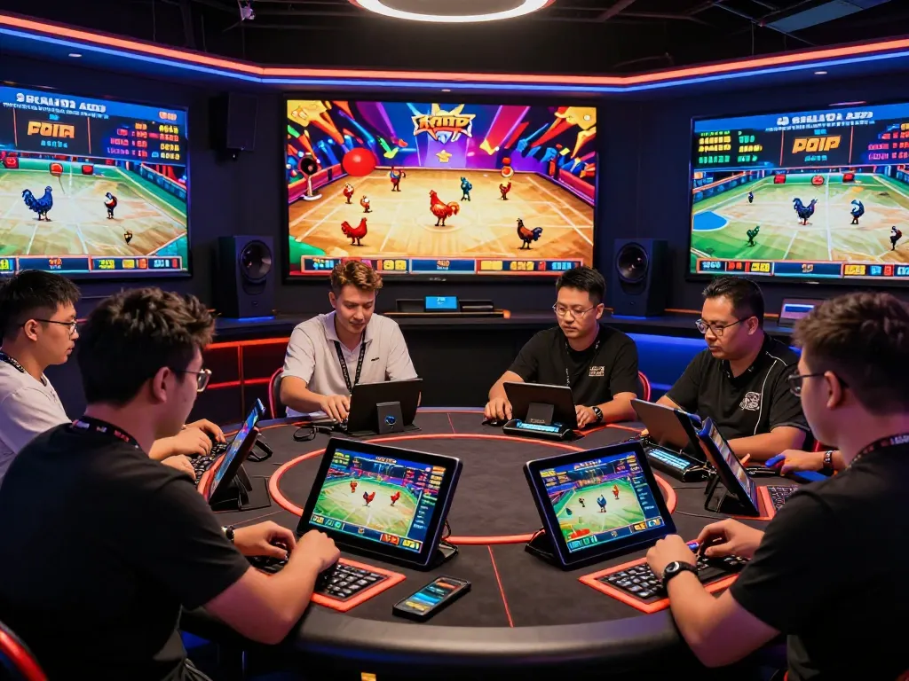 Live betting excitement at https://ga179.press/ showcasing dynamic chicken fight action and online gaming engagement.