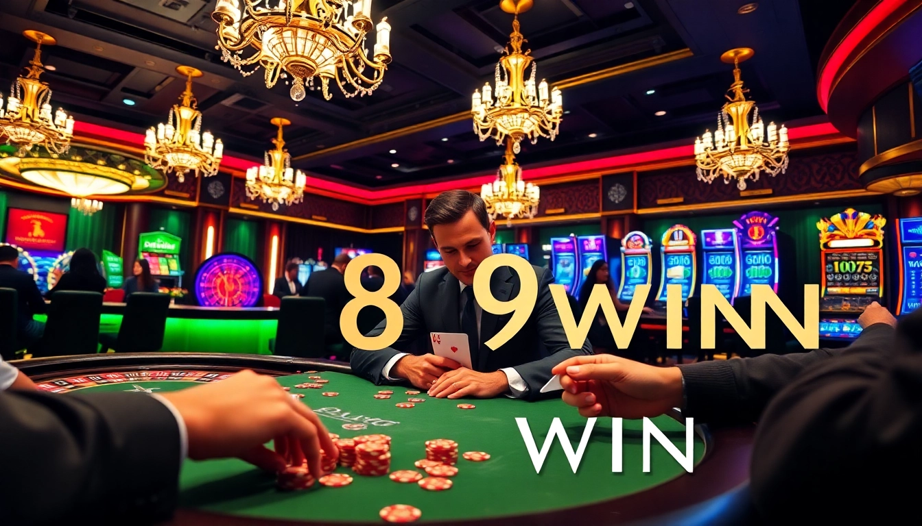 Engaging gambling scene showcasing 789winn poker betting with chips and cards.
