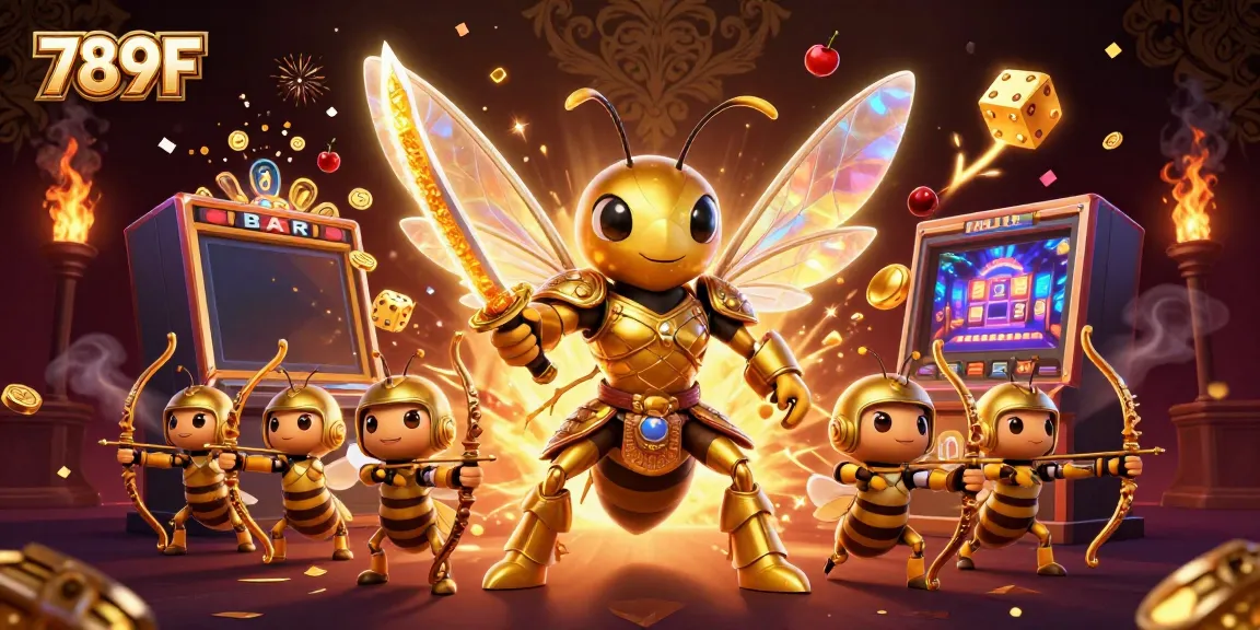 Engage with dynamic 789F casino entertainment featuring vibrant 3D characters and a thrilling jackpot scene.