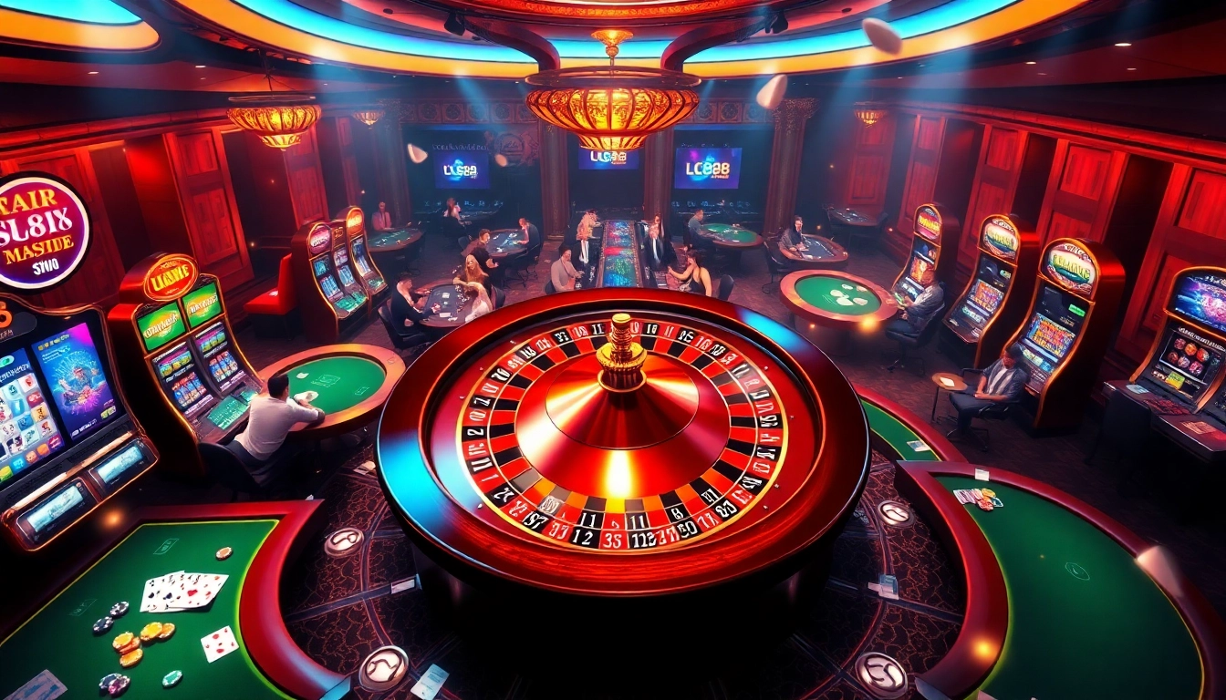 Experience the thrill of lc88 nhà cái uy tín with a vibrant online casino atmosphere featuring roulette and poker.