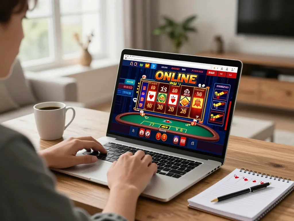 Dabet players enjoying live dealer games on a sleek interface in a modern home setting.