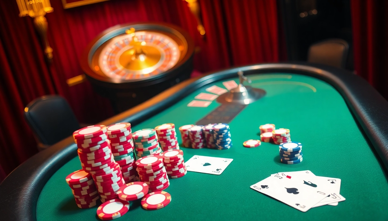 Experience thrilling gameplay at DEBET with vibrant casino scenes and poker action.