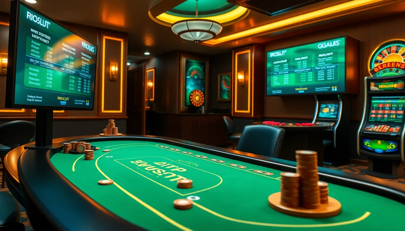 Experience the excitement of rtp iboslot with vibrant casino graphics and engaging online gaming elements.
