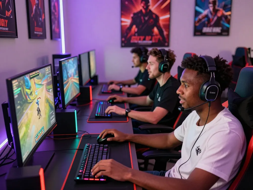 Exciting S666 online gaming scene with diverse players engaged in immersive gameplay.