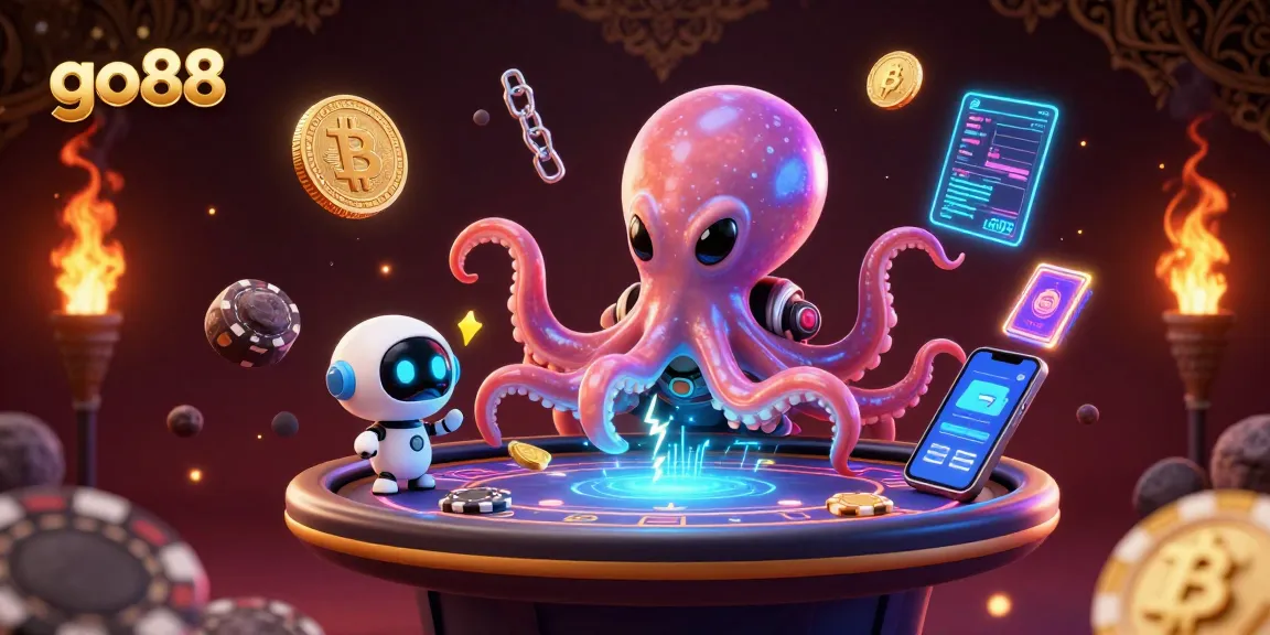 Experience thrilling poker action at go88 with a holographic table run by a space octopus.
