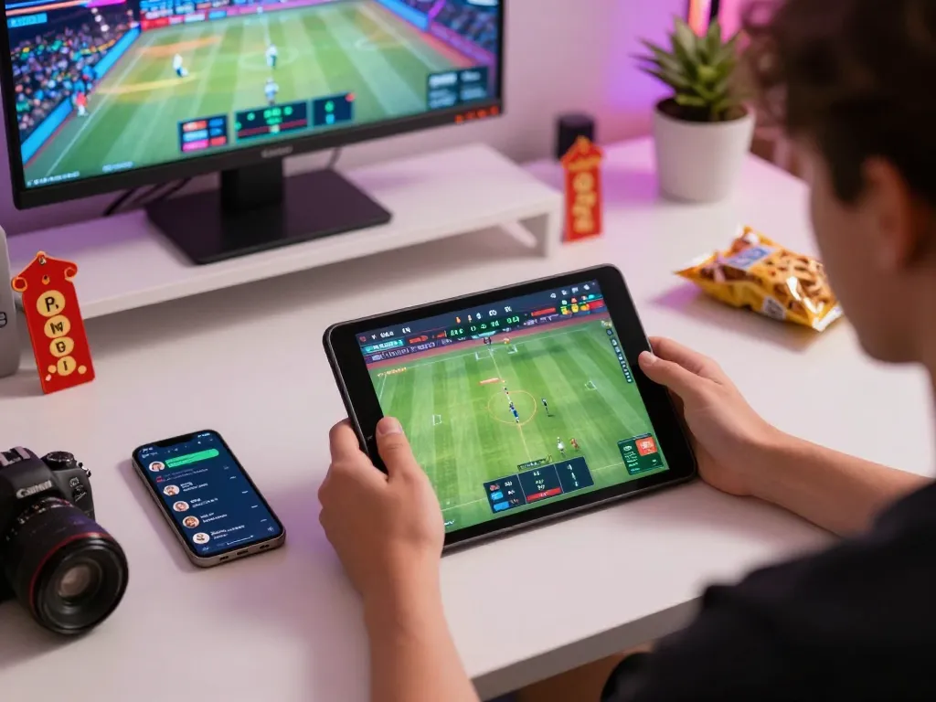 Trải nghiệm sự hồi hộp của xem đá gà trực tiếp HD với một cảnh chơi game trên máy tính bảng, những chiến lược của bạn bè được tập trung.