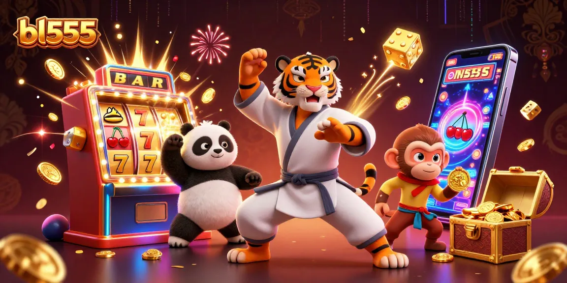 Engage with an exciting bl555 casino scene featuring dynamic characters and stunning slot machine action.