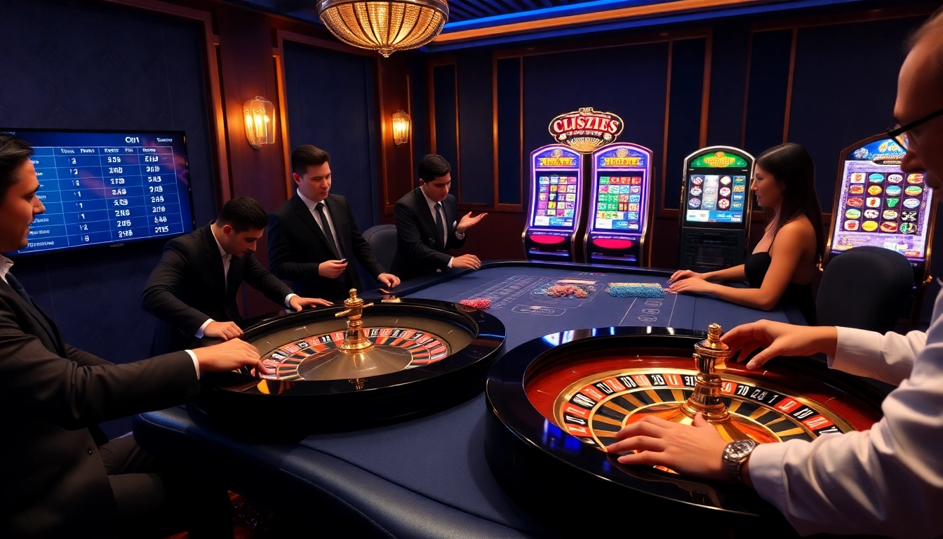 Experience the thrill of live gambling at https://oxbet89.com/ with players excitedly placing bets at a luxurious casino table.
