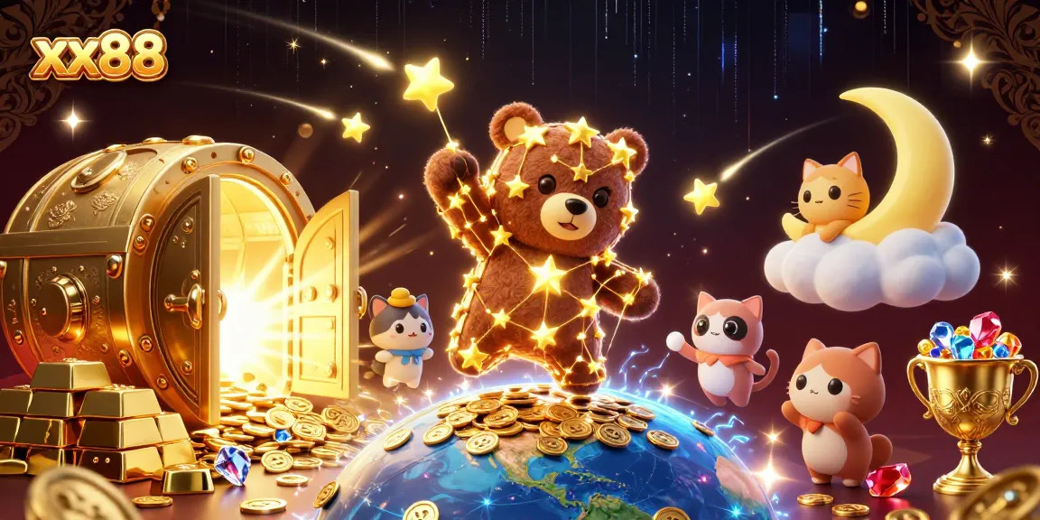 Experience excitement at xx88 with a dazzling treasure hunt in a 3D jungle of gems and coins!