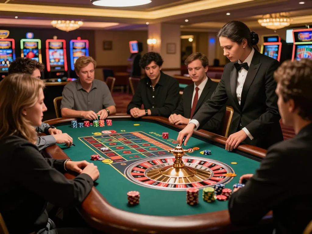 Watch players engage in a thrilling roulette game at https://go8.agency/, showcasing the excitement of casino betting.