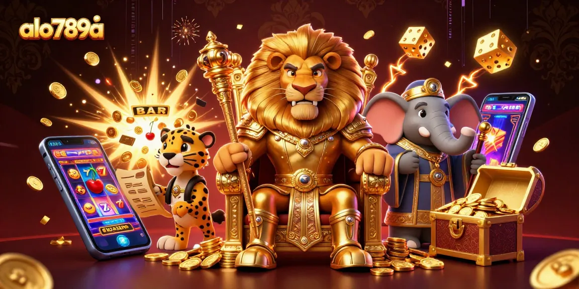Experience thrilling wins with alo789a in this vibrant illustration featuring king, advisor, and messenger.