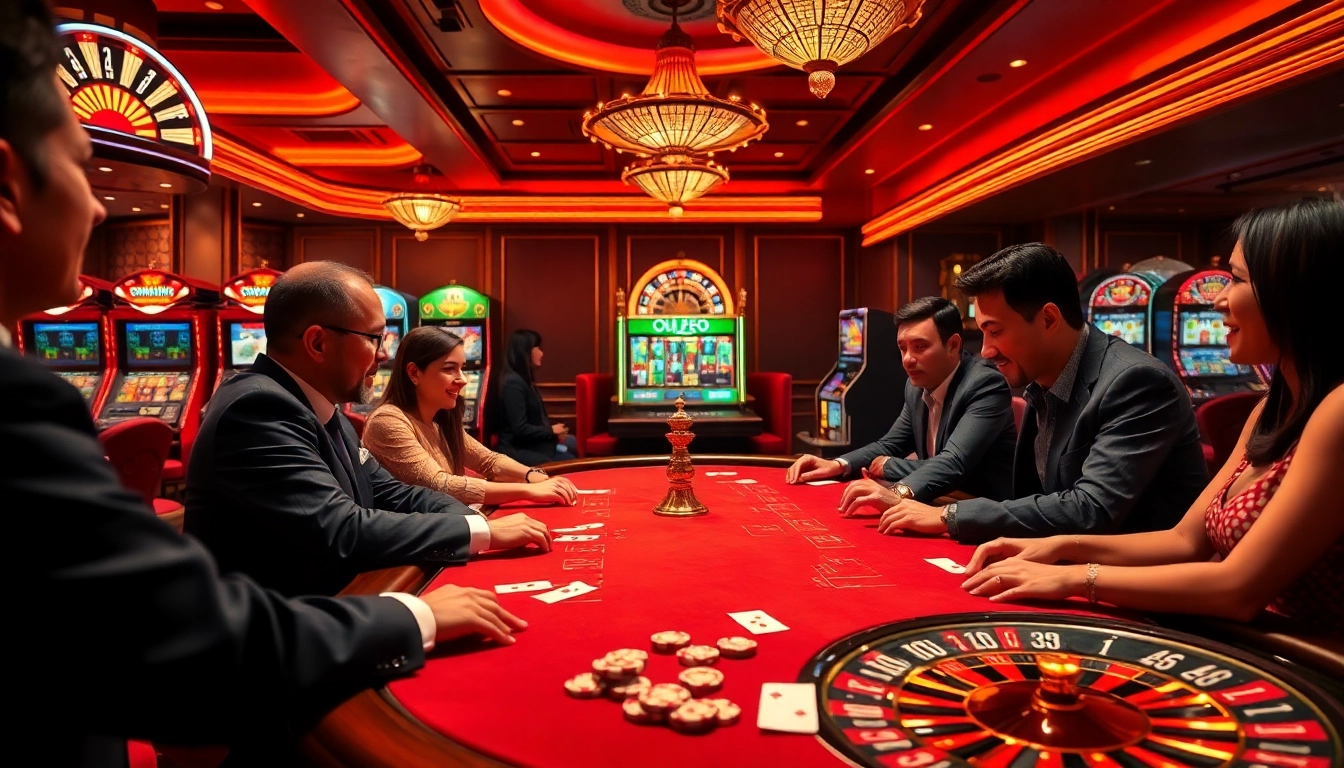 Experience the excitement of chotruyen at a lively casino poker game.