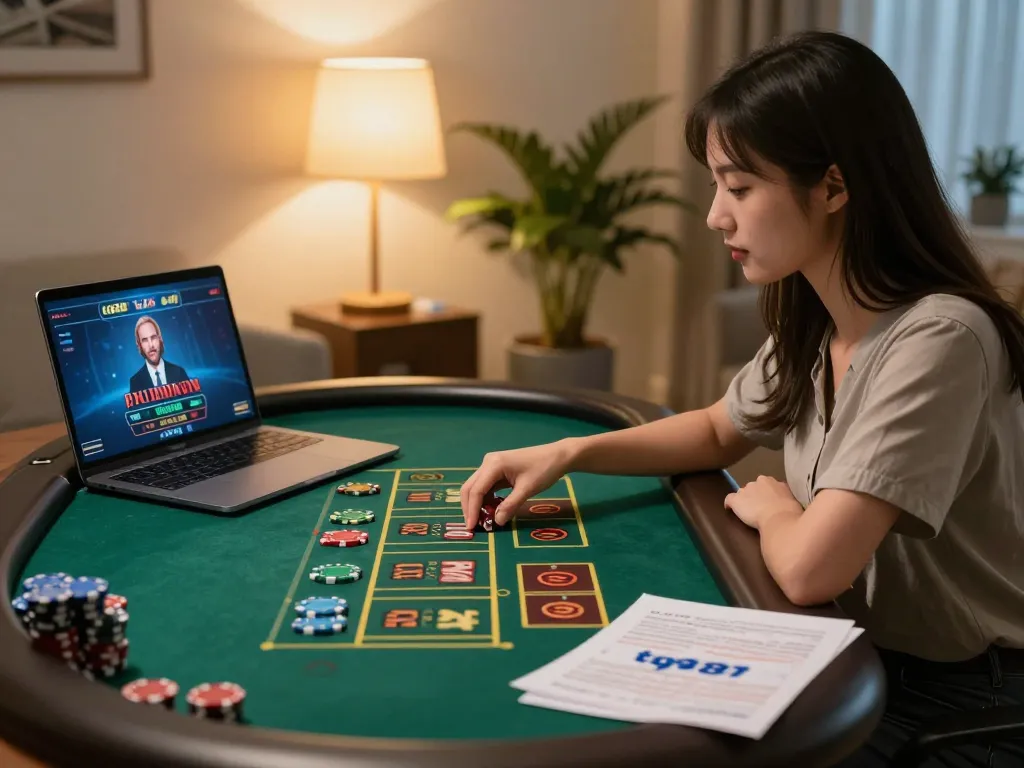 Players engaging with live dealer games at tg887 in a cozy home atmosphere.