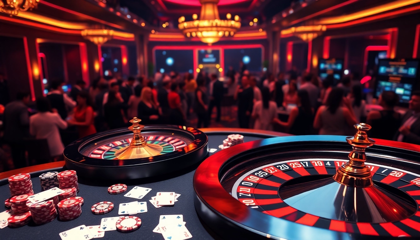Lương Sơn TV bóng đá enhances gambling excitement with live poker and roulette scenes.