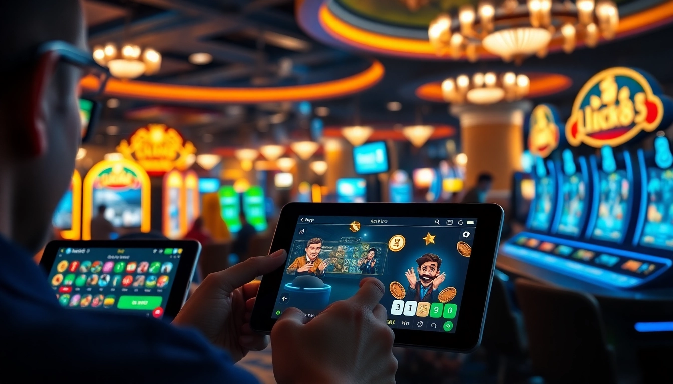 Engaging online casino experience at luck8win.live showcasing diverse games and vibrant atmosphere.