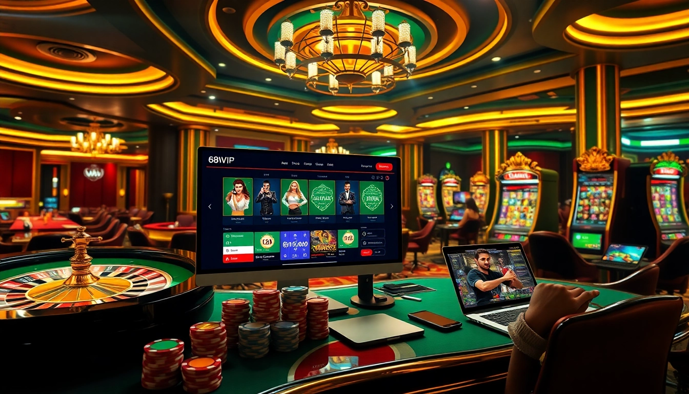 Join the excitement at 68VIP as players engage with online casino games.