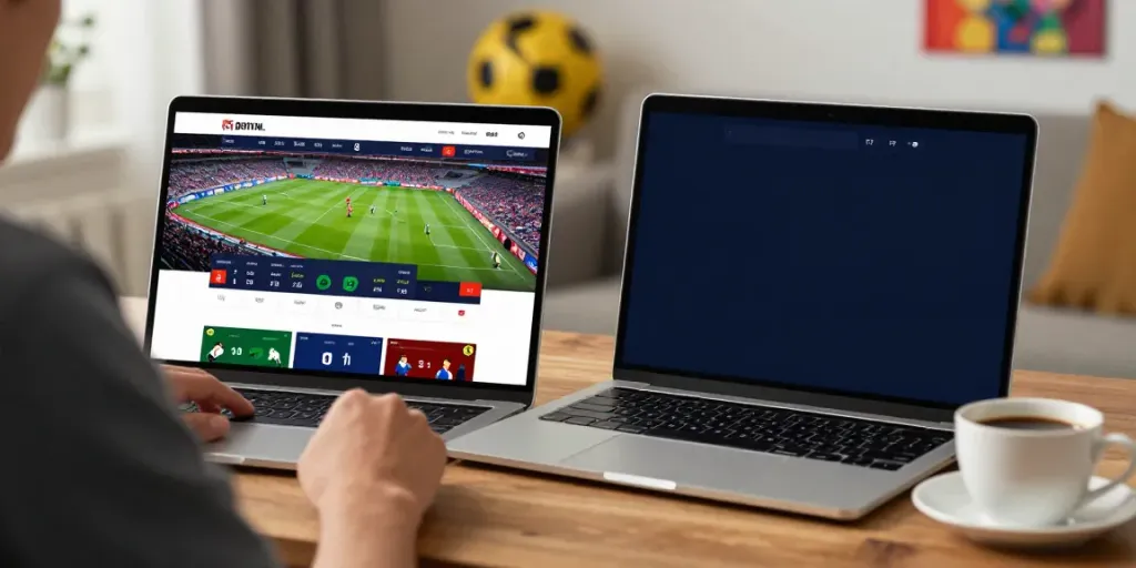 Engaged player using five88 betting platform in a cozy home setting.