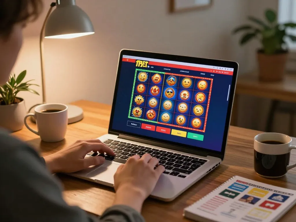 Engaging gameplay on 11bet platform with a user placing bets in a cozy home setup