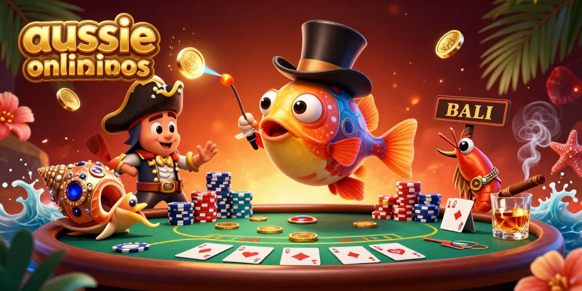 Engage with the excitement of aussie online casinos featuring a deep-sea anglerfish attracting coins.