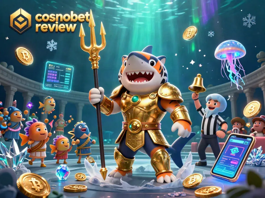 Experience the thrills of gambling with this vibrant cosmobet review illustration featuring action-packed casino elements.