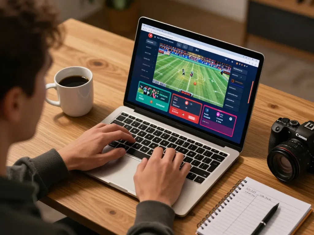 keobongda user analyzing sports betting odds and strategies at home on laptop